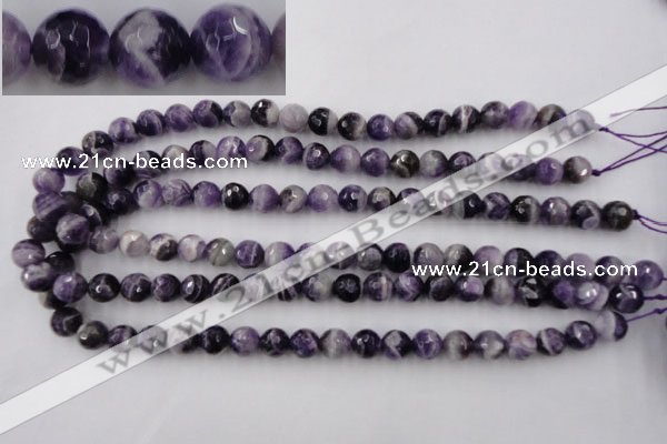 CDA153 15.5 inches 10mm faceted round dogtooth amethyst beads