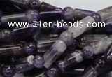 CDA17 15.5 inches 6*12mm column & round dogtooth amethyst beads