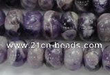 CDA19 15.5 inches 10*14mm rondelle dogtooth amethyst quartz beads