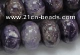 CDA20 15.5 inches 15*20mm rondelle dogtooth amethyst quartz beads