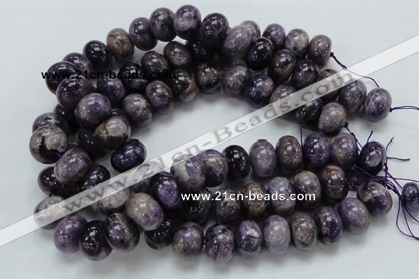 CDA20 15.5 inches 15*20mm rondelle dogtooth amethyst quartz beads