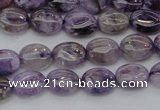 CDA300 15.5 inches 7*8mm oval dyed dogtooth amethyst beads