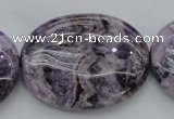 CDA304 15.5 inches 30*40mm oval dyed dogtooth amethyst beads