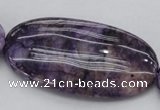 CDA306 15.5 inches 30*60mm oval dyed dogtooth amethyst beads