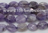 CDA322 15.5 inches 7*9mm faceted oval dyed dogtooth amethyst beads