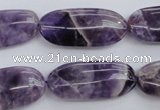 CDA35 15.5 inches 13*28mm oval dogtooth amethyst beads