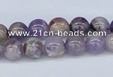 CDA52 15.5 inches 8mm round dogtooth amethyst beads wholesale