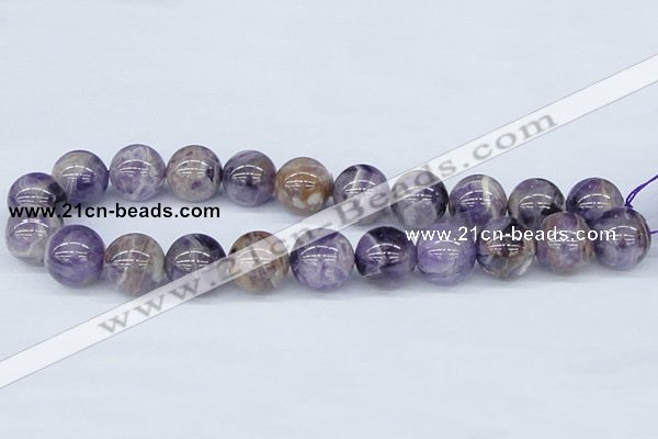 CDA57 15.5 inches 18mm round dogtooth amethyst beads wholesale