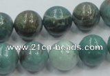 CDB02 15.5 inches 14mm round natural new dragon blood jasper beads