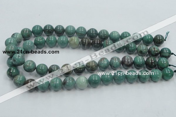 CDB02 15.5 inches 14mm round natural new dragon blood jasper beads