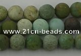 CDB102 15.5 inches 8mm round matte New dragon blood jasper beads