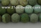 CDB103 15.5 inches 10mm round matte New dragon blood jasper beads