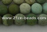 CDB104 15.5 inches 12mm round matte New dragon blood jasper beads