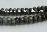 CDB201 15.5 inches 5*8mm rondelle natural dragon blood jasper beads