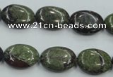 CDB211 15.5 inches 12*16mm oval natural dragon blood jasper beads