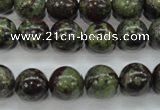 CDB231 15.5 inches 12mm round natural dragon blood jasper beads