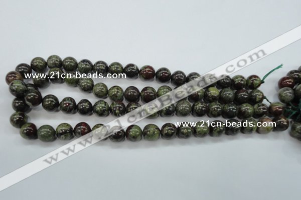 CDB231 15.5 inches 12mm round natural dragon blood jasper beads