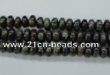 CDB233 15.5 inches 4*6mm rondelle natural dragon blood jasper beads