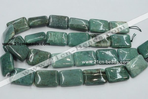 CDB25 15.5 inches 22*30mm rectangle natural new dragon blood jasper beads