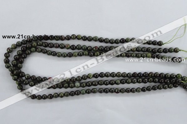 CDB250 15.5 inches 6mm round natural dragon blood jasper beads