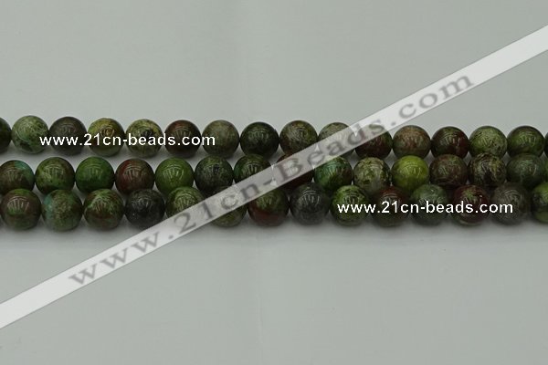 CDB304 15.5 inches 12mm round dragon blood jasper beads wholesale