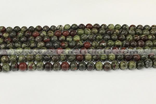 CDB341 15.5 inches 6mm round dragon blood jasper beads wholesale