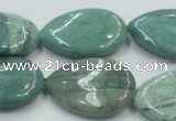 CDB45 15.5 inches 18*25mm flat teardrop new dragon blood jasper beads