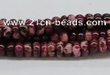 CDE06 15.5 inches 4*8mm rondelle dyed sea sediment jasper beads