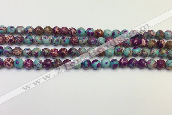 CDE1056 15.5 inches 6mm round sea sediment jasper beads wholesale