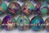 CDE1057 15.5 inches 8mm round sea sediment jasper beads wholesale