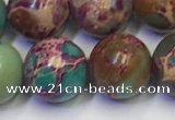 CDE1059 15.5 inches 12mm round sea sediment jasper beads wholesale