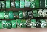 CDE1227 15.5 inches 2.5*4mm heishi sea sediment jasper beads