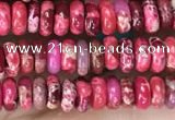 CDE1253 15.5 inches 2.5*4mm rondelle sea sediment jasper beads