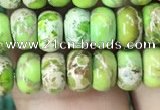 CDE1268 15.5 inches 4*6mm rondelle sea sediment jasper beads