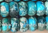 CDE1273 15.5 inches 5*8mm rondelle sea sediment jasper beads