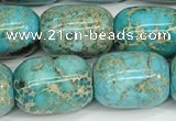 CDE1364 15.5 inches 13*18mm drum sea sediment jasper beads wholesale