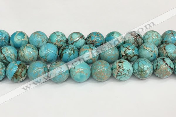 CDE1373 15.5 inches 18mm round sea sediment jasper beads wholesale