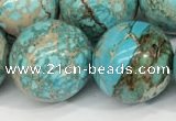 CDE1374 15.5 inches 20mm round sea sediment jasper beads wholesale