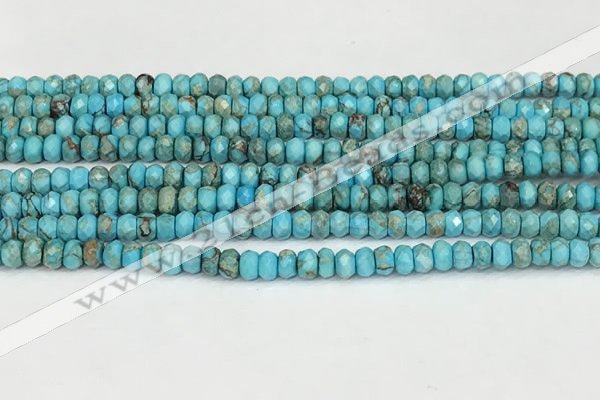 CDE1395 15.5 inches 2.5*4mm faceted rondelle sea sediment jasper beads