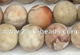 CDE1416 15.5 inches 10mm round matte natural sea sediment jasper beads