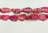 CDE1433 25*35mm - 35*45mm freefrom sea sediment jasper slab beads