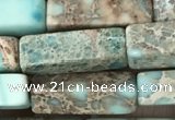 CDE1482 15.5 inches 4*13mm cuboid sea sediment jasper beads