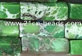 CDE1484 15.5 inches 4*13mm cuboid sea sediment jasper beads