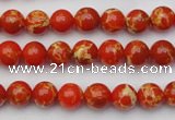 CDE2000 15.5 inches 4mm round dyed sea sediment jasper beads