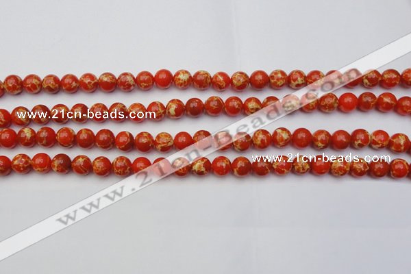 CDE2002 15.5 inches 8mm round dyed sea sediment jasper beads