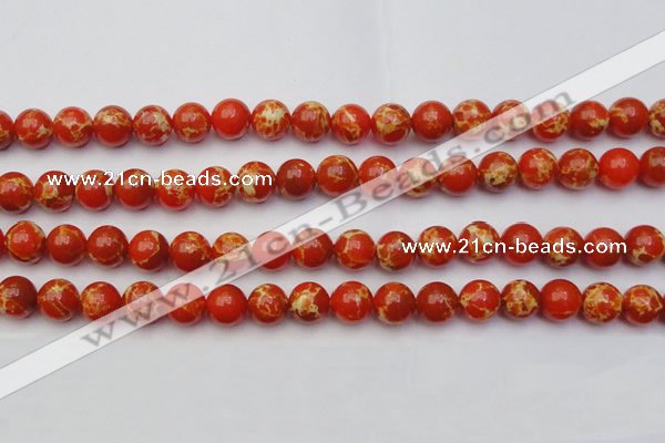 CDE2004 15.5 inches 12mm round dyed sea sediment jasper beads