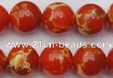 CDE2007 15.5 inches 18mm round dyed sea sediment jasper beads