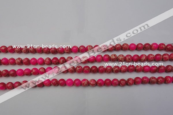 CDE2012 15.5 inches 6mm round dyed sea sediment jasper beads