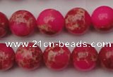 CDE2015 15.5 inches 12mm round dyed sea sediment jasper beads