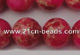 CDE2021 15.5 inches 24mm round dyed sea sediment jasper beads